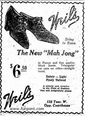 Mah Jong Shoes from 1920s
